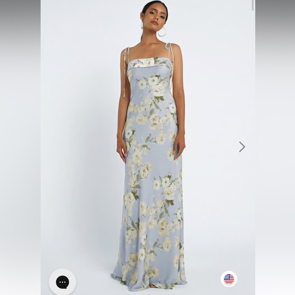 Jenny Yoo Landry Print Verona floral whisper multi dress size 4